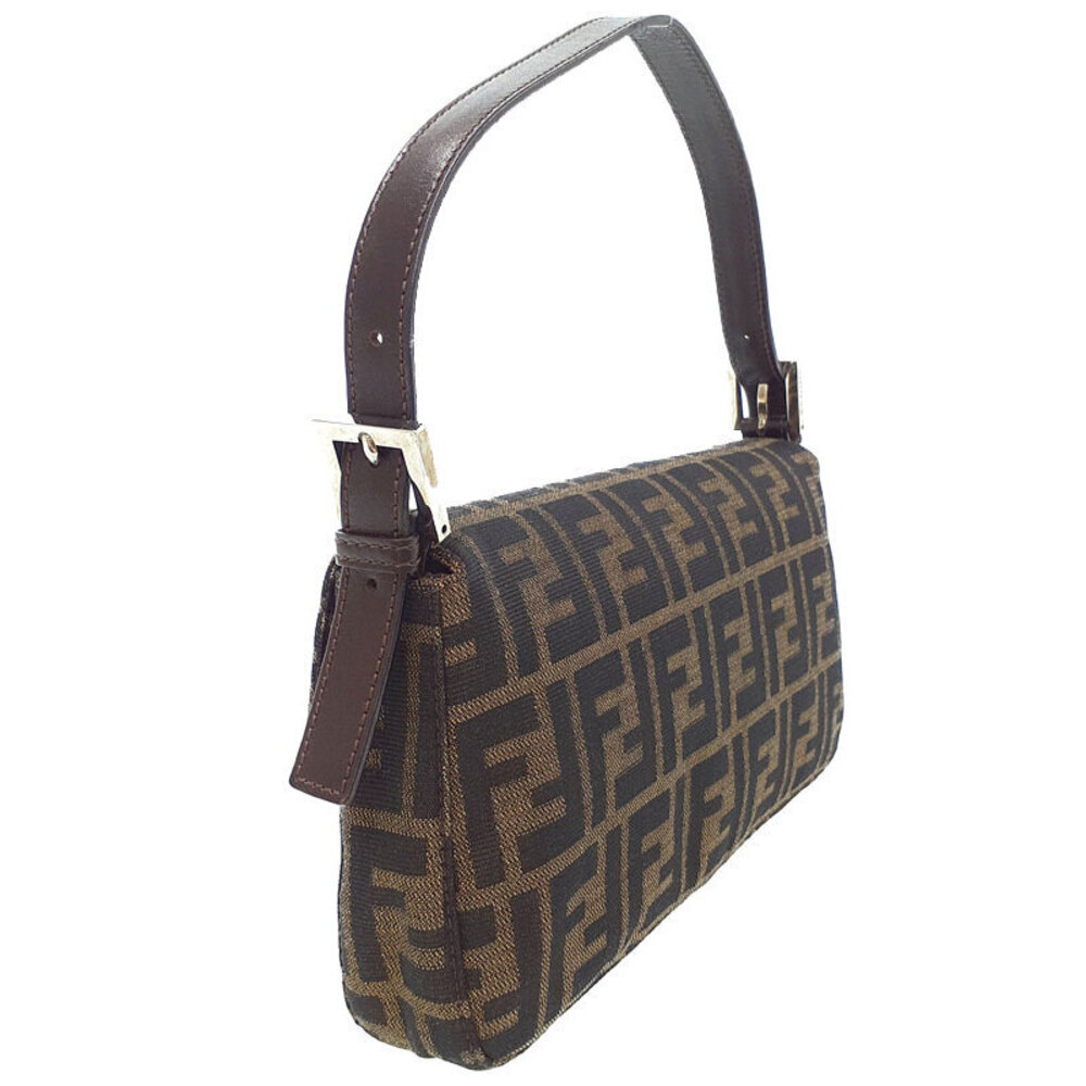 Fendi Zucca Baguette Shoulder Bag Handbag Brown - Picture 2 of 9